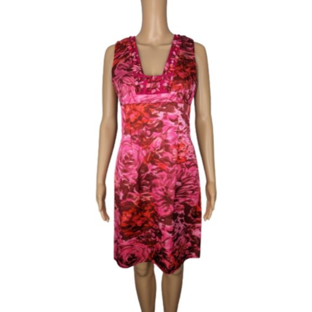 Rebecca Taylor Floral Embellished Sheath Dress 4